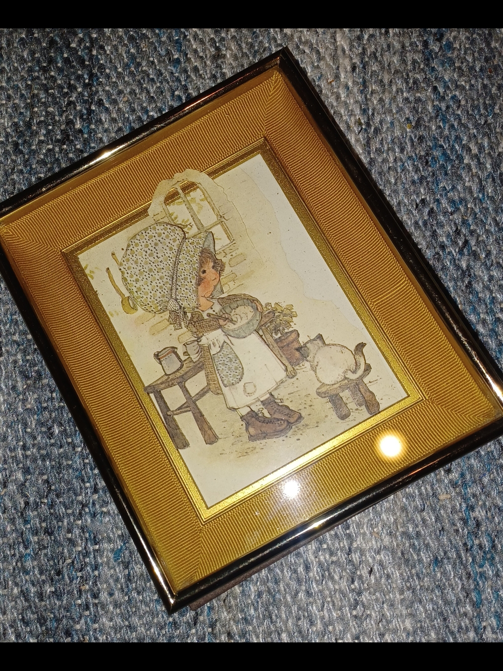 Granny Chic Cottage Holly Hobbie diorama 3D cut 1970s
